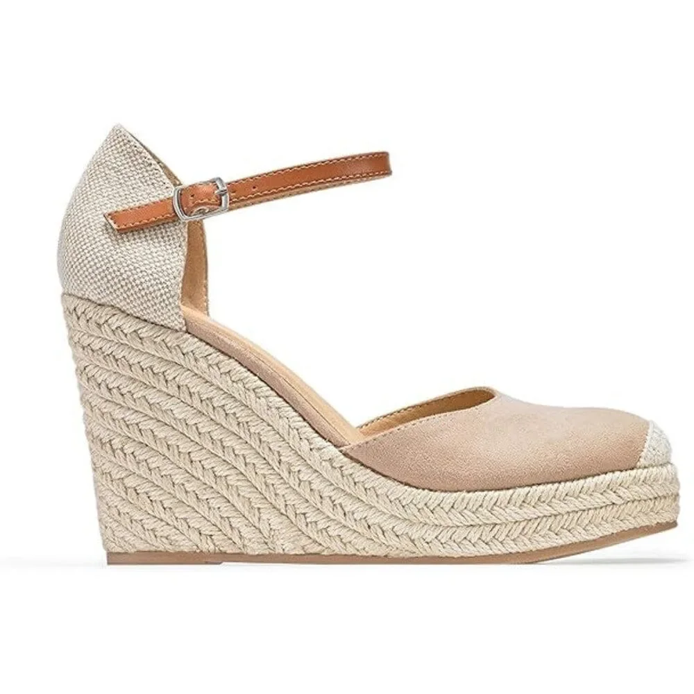 Fisace Womens Size 8 Tan Faux Suede 4